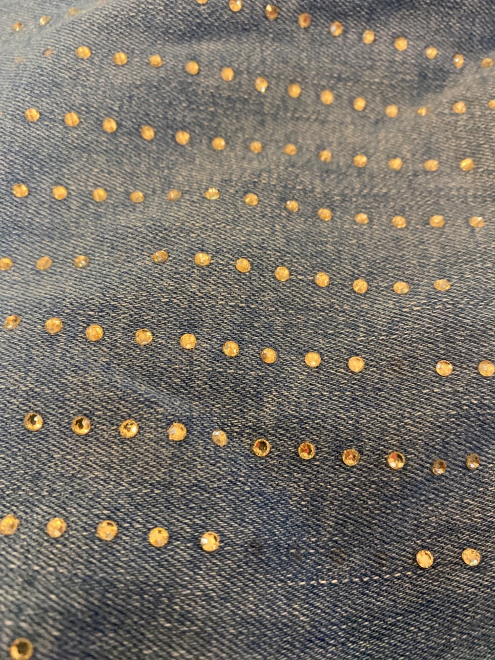 Abercrombie high rise wide leg short bedazzled jean - Picture 4 of 6